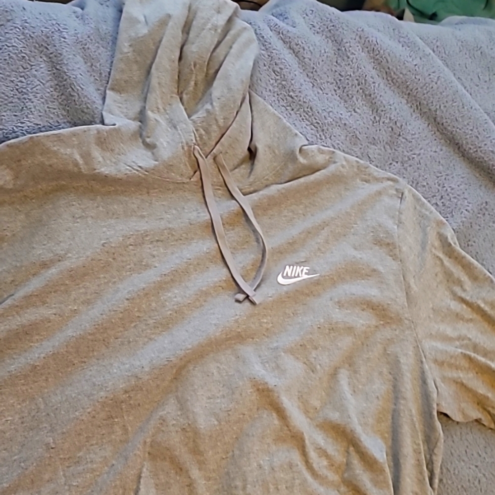Gray lightweight Nike hoodie